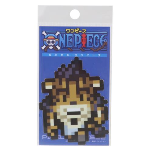 ワンピース ダイカットシール ビニールステッカー ピクセル ルッチ エッグヘッドver 少年ジャンプ メール便可