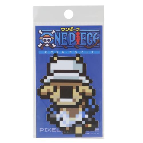 ワンピース ダイカットシール ビニールステッカー ピクセル カク エッグヘッドver 少年ジャンプ アニメキャラクター グッズ メール便可