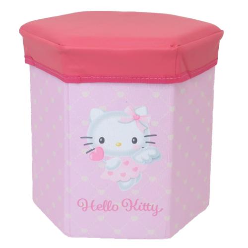 ハローキティ 収納ボックス 折りたたみ収納スツール サンリオ キャラクター グッズ