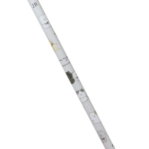 ゆるにゃー 鉛筆 鉛筆2B リボンちらし かわいい グッズ メール便可