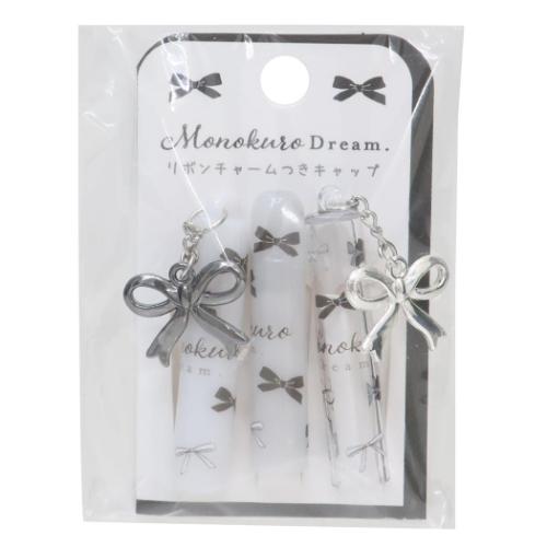 BLANOIR 鉛筆キャップ リボンチャーム付き鉛筆キャップ MONOKURO DREAM かわいい グッズ メール便可