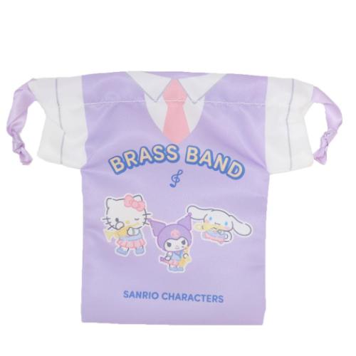 サンリオキャラクターズ 巾着袋 ユニフォーム巾着 きんちゃくポーチ 吹奏楽部 サンリオ部活 サンリオ キャラクター グッズ メール便可