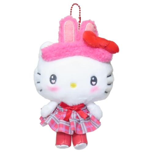 ハローキティ マスコット ミニぬいぐるみボールチェーン 推し活アニマル学園 サンリオ キャラクター グッズ