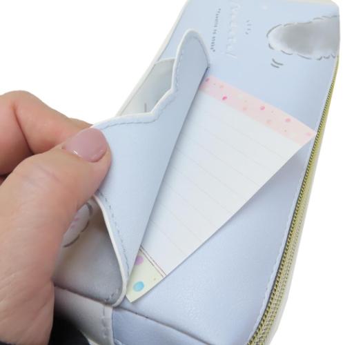 なでて ペンケース ツインファスナーペンポーチ ねこ 新入学 かわいい グッズ