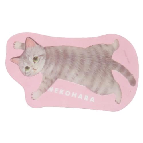 ねこハラ しおり ブックマーカー ピンク ねこ グッズ かわいい グッズ メール便可