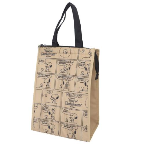 スヌーピー ランチバッグ 保冷保温マチ付きトート Mサイズ コミックドーナツ ピーナッツ キャラクター グッズ