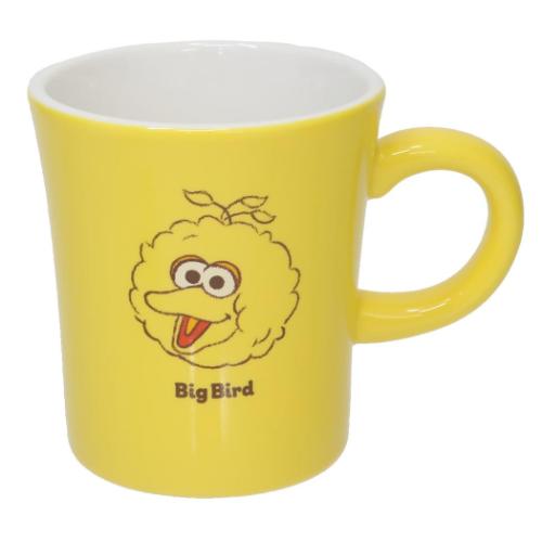 セサミストリート マグカップ 磁器製マグ カラーフェイス ビッグバード キャラクター グッズ