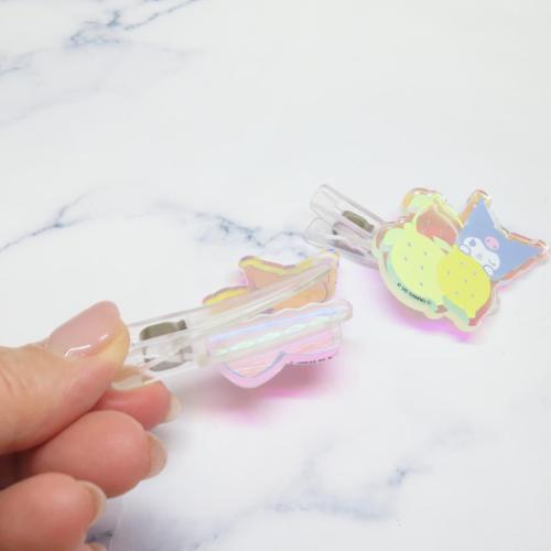 クロミ ヘアアクセ アクリルヘアクリップ 2個セット サンリオ キャラクター グッズ メール便可