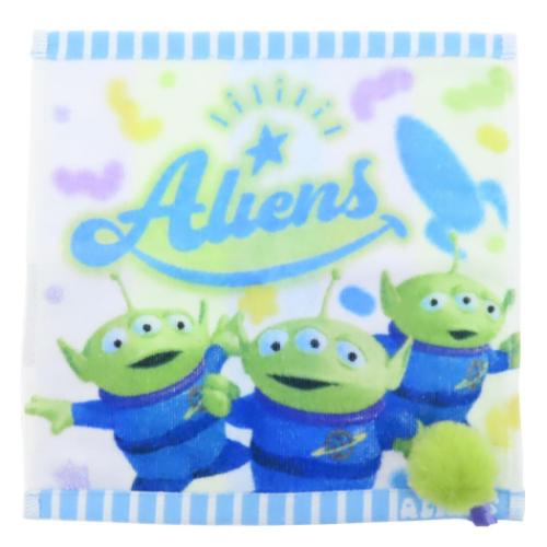 トイストーリー ハンドタオル 無撚糸 スチームシャーリングミニタオル エイリアン ロケットコットンキャンディ ディズニー メール便可