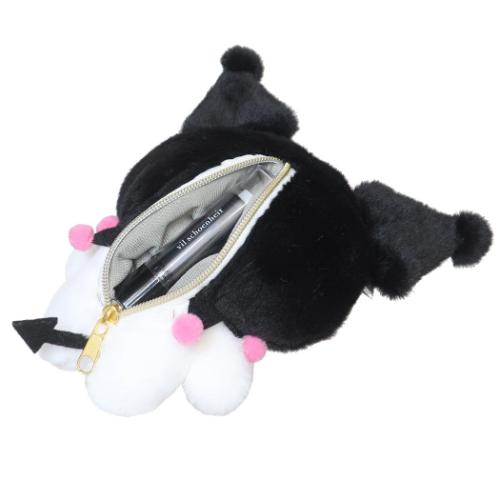 クロミ ミニポーチ フラットポーチ ピンクブラックパーティ サンリオ キャラクター グッズ