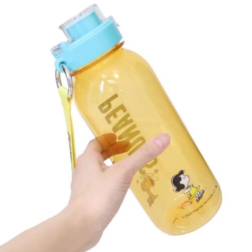 スヌーピー 常温水筒 ドリンクボトルL ストラップ付 ローラースケート OR ピーナッツ キャラクター グッズ