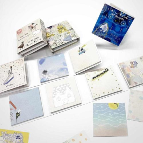 Shinzi Katoh シンジ カトウ 付せん ぱったん付箋 宇宙猫 新入学 伝言 グッズ メール便可