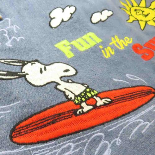 スヌーピー ミニバッグ IP.デリ.シシュウ.Peanuts-0B デニムバッグ Sun ピーナッツ キャラクター グッズ