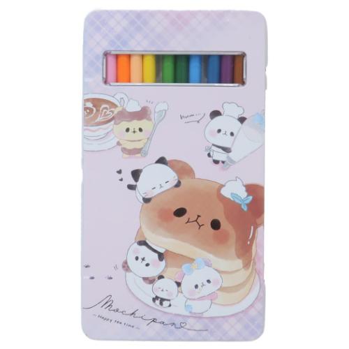 色鉛筆 缶ケース入12色色鉛筆 もちもちぱんだ もちもちティータイム かわいい グッズ メール便可