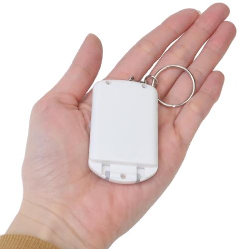 もぐにゃん キーリング 電卓キーホルダー グレー かわいい グッズ メール便可