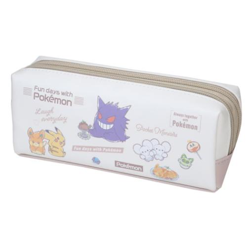 ポケットモンスター ペンケース ツインファスナーマルチケース カフェロゴ整列 ポケモン キャラクター グッズ