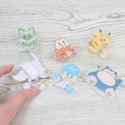 ポケットモンスター クリップ ダイカットアクリルクリップ クワッス ポケモン キャラクター グッズ メール便可