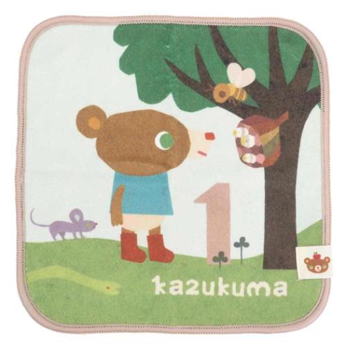 かずくま ミニタオル マイクロファイバーハンカチ かずくま日記1 絵本キャラクター グッズ メール便可