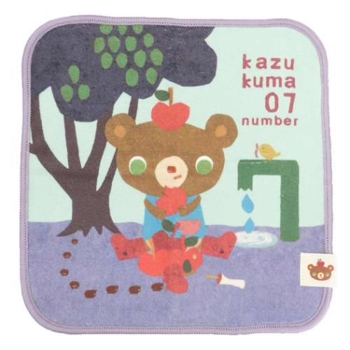 かずくま ミニタオル マイクロファイバーハンカチ かずくま日記7 絵本キャラクター グッズ メール便可