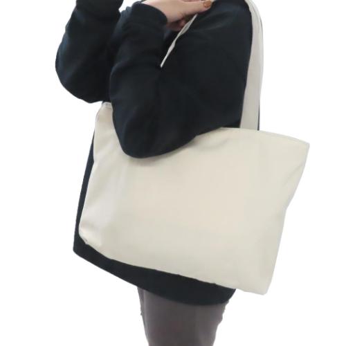 トートバッグ ファスナー付きポケット横型トートバッグ ロビン いぬ グッズ かわいい グッズ メール便可