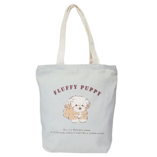 トートバッグ ファスナー付きキャンバストート モコ いぬ グッズ かわいい グッズ メール便可