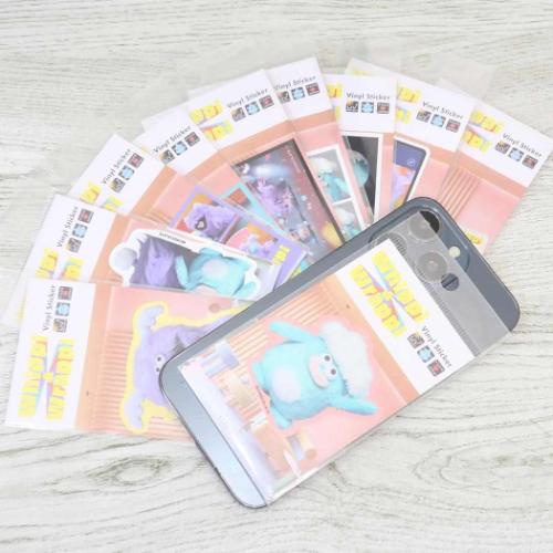 ホイッピ&ラッピ ダイカットシール ビニールステッカー すきすぎて食べちゃう キャラクター グッズ メール便可