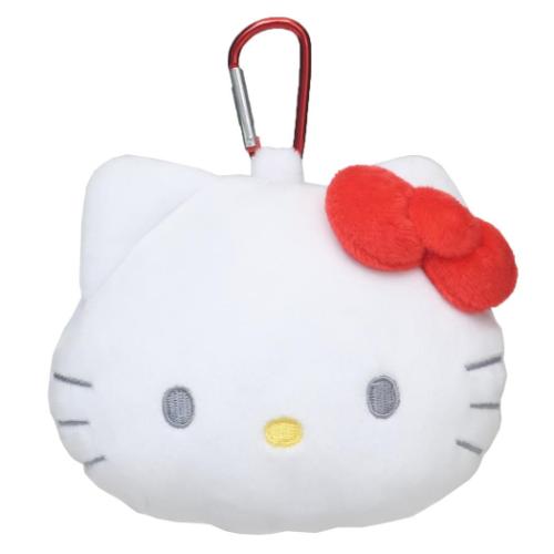ハローキティ ミニポーチ カラビナ付きぬいぐるみファスナーマスコット サンリオ キャラクター グッズ