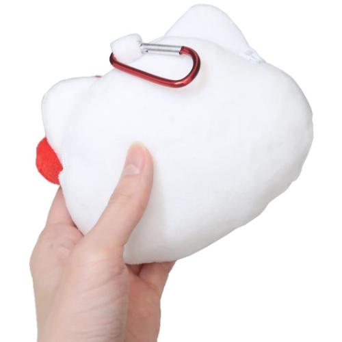 ハローキティ ミニポーチ カラビナ付きぬいぐるみファスナーマスコット サンリオ キャラクター グッズ