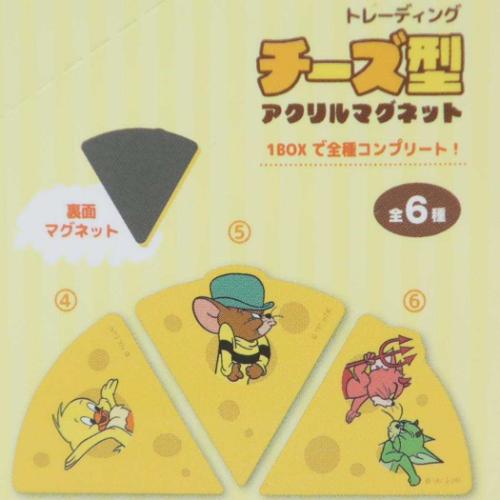 トムとジェリー 磁石 トレーディングチーズ型アクリルマグネット 全6種 ワーナーブラザース キャラクター グッズ メール便可