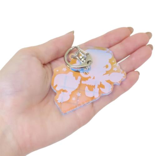 おジャ魔女どれみxサンリオキャラクターズ キーリング アクリルキーホルダーオーロラTYPE ももこxポムポムプリン キャラクター グッズ