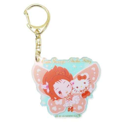 Yes！ プリキュア5 GoGo！xサンリオズ キーリング オーロラアクリルキーホルダー キュアルージュxハローキティ メール便可