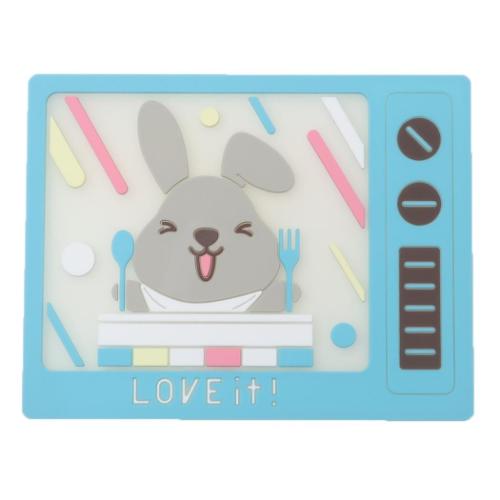 ラッピー テーブルウェア クリアラバーコースター ブルー キャラクター グッズ メール便可