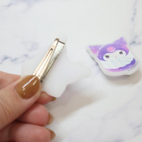 クロミ ヘアアクセ マットヘアクリップ サンリオ キャラクター グッズ メール便可