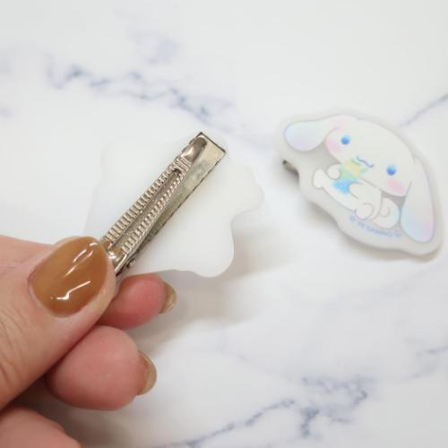 シナモロール ヘアアクセ マットヘアクリップ サンリオ キャラクター グッズ メール便可