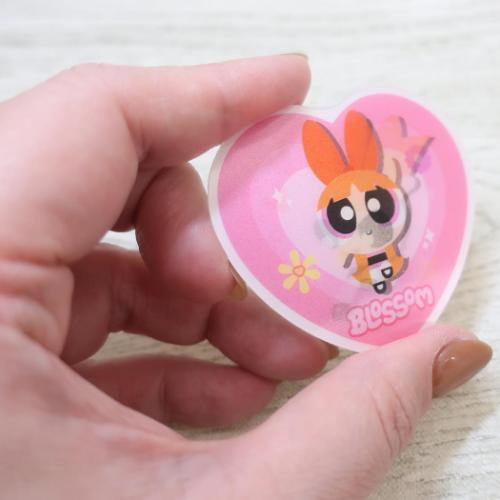 パワーパフガールズ ダイカットシール チェンジングデコステッカー ブロッサム キャラクター グッズ メール便可