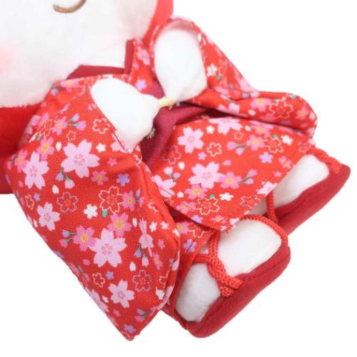 マイメロディ ぬいぐるみ プラッシュドール M RD 桜着物 サンリオ キャラクター グッズ