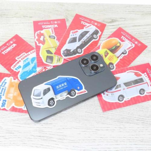 トミカ ダイカットシール ダイカットビニールステッカー トヨタ ダイナ レッカー車 TOMICA キャラクター グッズ メール便可