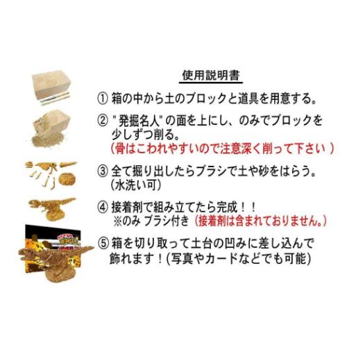 知育玩具 スーパー発掘名人ゴールド 全6種 恐竜 プレゼント おもちゃ グッズ