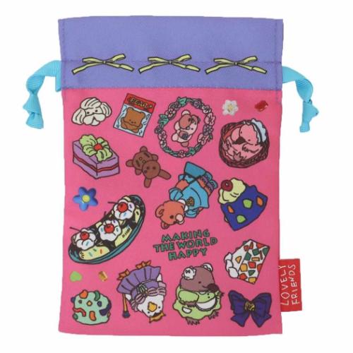 ラブリーフレンズ 巾着袋 巾着S PKxPU かわいい グッズ メール便可