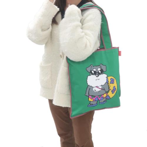ラブリーフレンズ トートバッグ パイピングトートバッグ いぬ GR かわいい グッズ メール便可