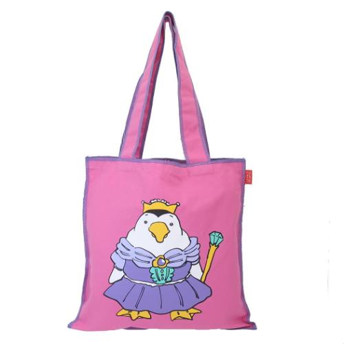 ラブリーフレンズ トートバッグ パイピングトートバッグ ドレスペンギン かわいい グッズ メール便可