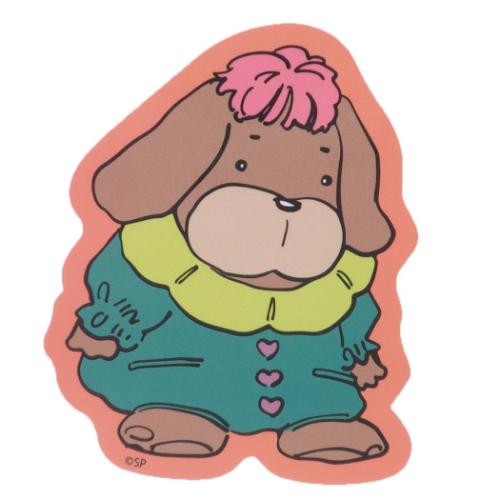 ラブリーフレンズ ダイカットシール キャラクターステッカー いぬ ぬいぐるみ 耐水性 グッズ メール便可