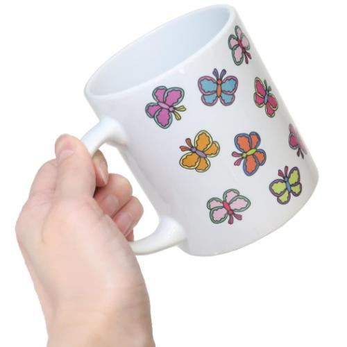 ラブリーフレンズ マグカップ 磁器製マグ ちょうちょ かわいい グッズ