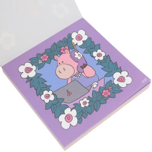 ラブリーフレンズ メモ帳 スクエアメモ PK 伝言 電話メモ グッズ メール便可