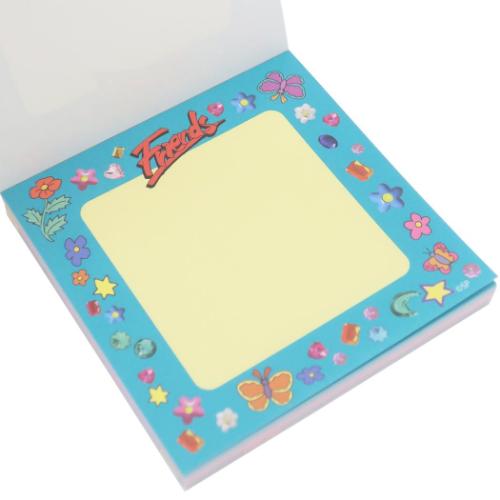 ラブリーフレンズ メモ帳 スクエアメモ ちょうちょ 伝言 電話メモ グッズ メール便可