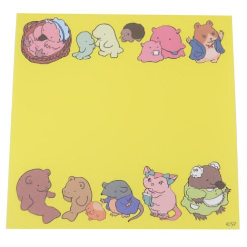 ラブリーフレンズ メモ帳 スクエアメモ YE 伝言 電話メモ グッズ メール便可