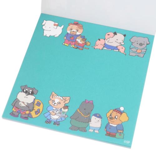 ラブリーフレンズ メモ帳 スクエアメモ YE 伝言 電話メモ グッズ メール便可