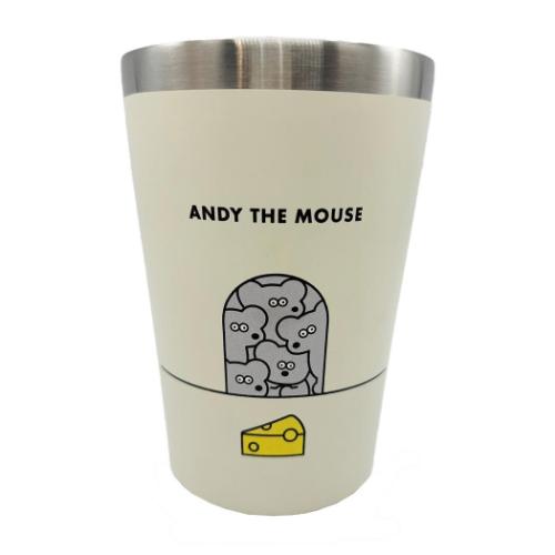ねずみのANDY 保冷保温コップ ステンレスタンブラー アンディ キャラクター グッズ