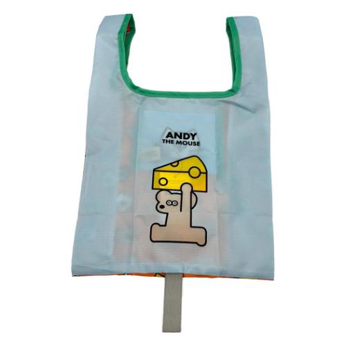 ねずみのANDY ショッピングバッグ エコバッグSサイズ アンディ キャラクター グッズ メール便可