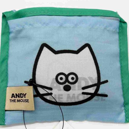ねずみのANDY ショッピングバッグ エコバッグSサイズ アンディ キャラクター グッズ メール便可